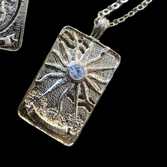 Jewelry - “The Sun” Tarot Card Necklace